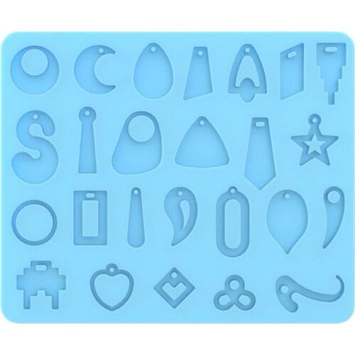 Earrings Pendant Epoxy Resin Mold Necklace Casting Silicone Mould DIY Craft Mold