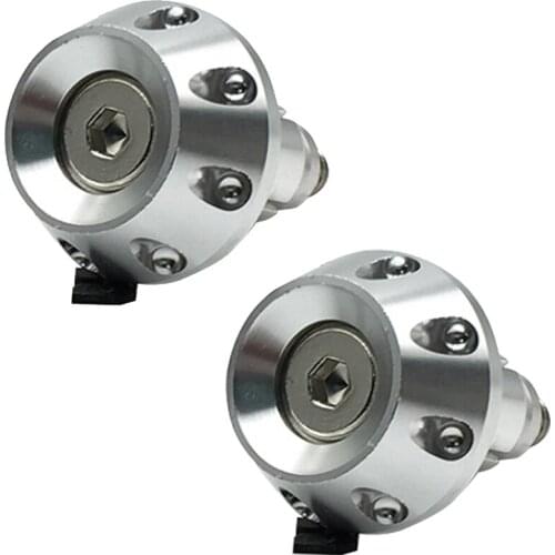 Hand Grips Universal 7/8inch Silver Motorcycle Handlebar