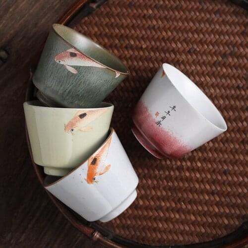 Japanese Manual Kiln Baked Teapot Cover Set of Ceramic Kung Fu Tea Ge Ren Bei Master Cup Teacup Teacups on-glazed
