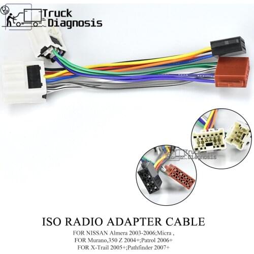 12-020 ISO Standard Car Radio Cable for Nissan Almera Micra Murano 350Z Patrol X-Trail Pathfinder Wiring Harness