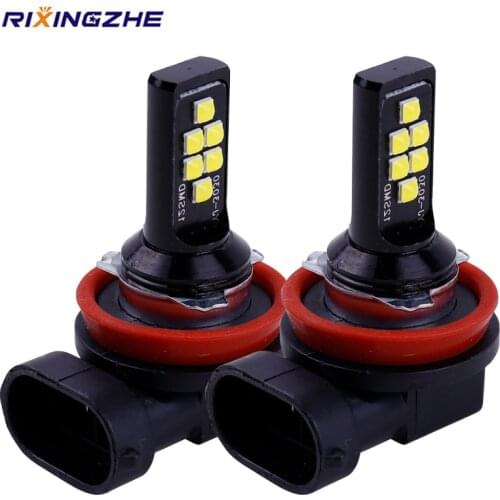 2PCS H8 H11 H1 H3 H7 H9 9005 HB3 9006 HB4 881 880 H27W LED Anti Fog Lamp Car Driving Light Auto Front Foglamps Bulb White Yellow