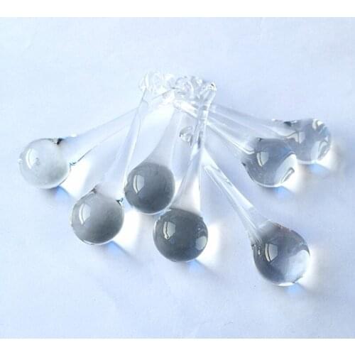 20x60mm 252pcs Clear raindrop crystal Chandelier Lustres parts,christmas tree suncatcher hanging prism pendants decoration