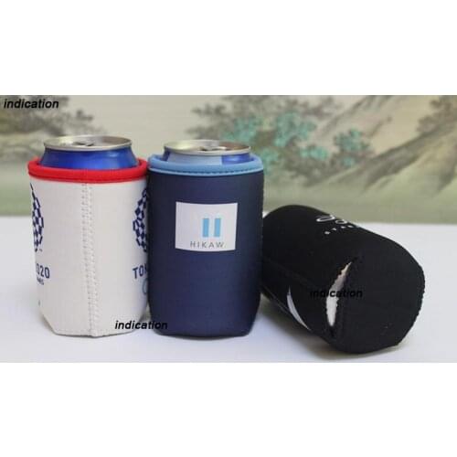 250pcs/lot Customized Logo Print Neoprene Stubby Holder Beer Can Picnic Cooler Cover Sleeve For Wedding Party Favors Or Gifts