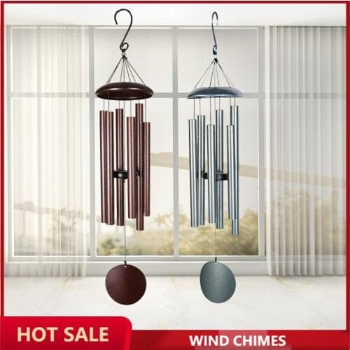 36 Inch Retro Outdoor Garden Garden Pavilion Balcony Metal Aluminum Tube Music Wind Chime Ornaments Home Decoration