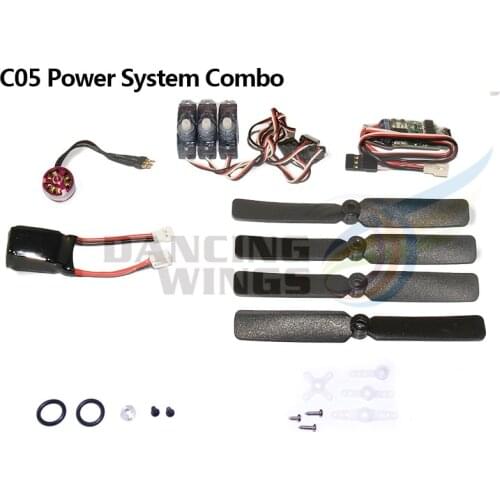 AEORC Micro Power System Combos,C05 (Including propeller saver,propeller,motor(KV 3700),ESC,servo,battery)