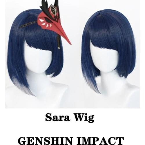 Anime Game GENSHIN IMPACT Role-Playing New Role-Playing Elements Wig Halloween Props 35CM, Animation Exhibition Holiday Dress