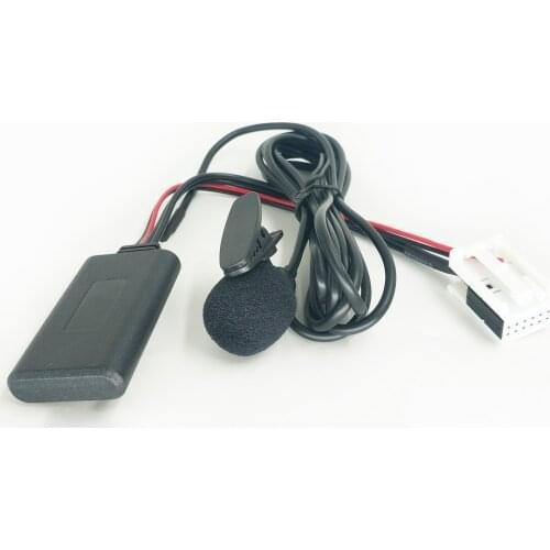 Bluetooth-compatible Adapter AUX Audio Adapters Wireless Phone Call Microphone Handsfree 12Pin Connector for Peugeot RD4 Radio