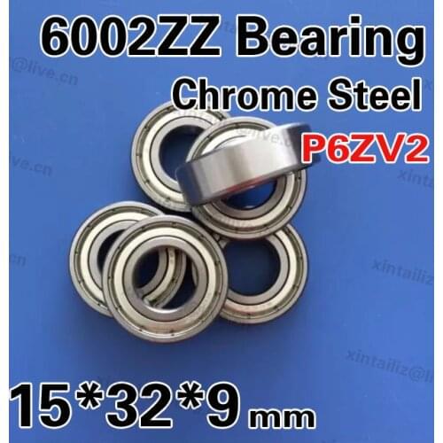[CM6002ZZ-P6]Free Shipping 10pcs chrome steel ABEC-5 electric tools equipment ball bearing 6002zz 15*32*9
