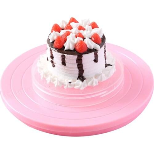 DIY Cake Turntable 360 Degree Rotating Practical Portable Environmentally Friendly Reusable Cake Mold Stand