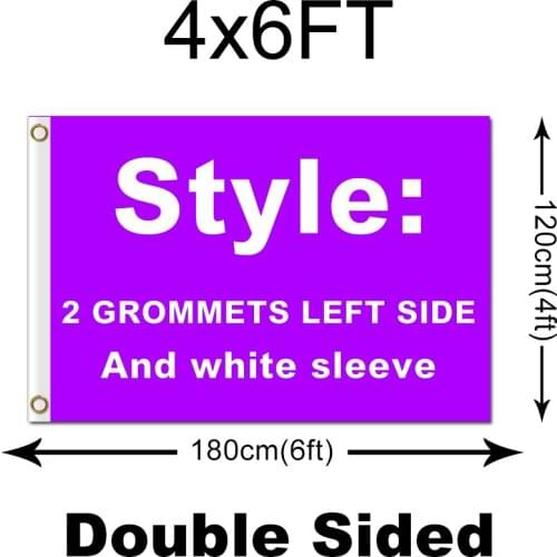 4X6 Foot double sided 3 Layers Custom Design Indoor Outdoor flag