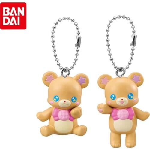 Bandai Genuine Healin'Good Pretty Cure Mofurun Anime Action Figure Cute Little Bear Pendant Keychain Model Toys