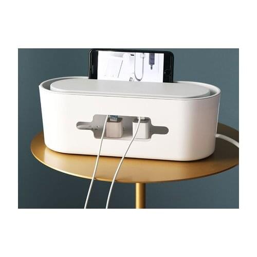 Wire Storage Box Power Cord Plug-In Board Storage Box Line Box Charging Data Line Power Socket Finishing Line Box