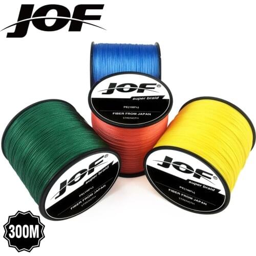 New JOF 300M multifilament fishing line braid 22LB-78LB PE super strong braided line fishing 8x fishing wires thread