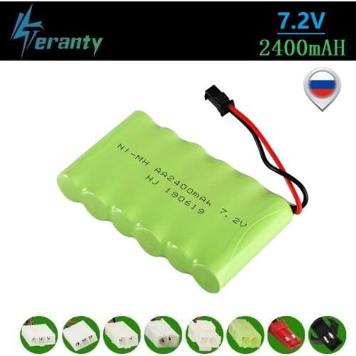 M Model ) 7.2v 2400mah NiMH Battery For Rc toys Car Tanks Trains Robot Boat Gun Ni-MH AA 700mah 7.2v Rechargeable Battery 1Pcs
