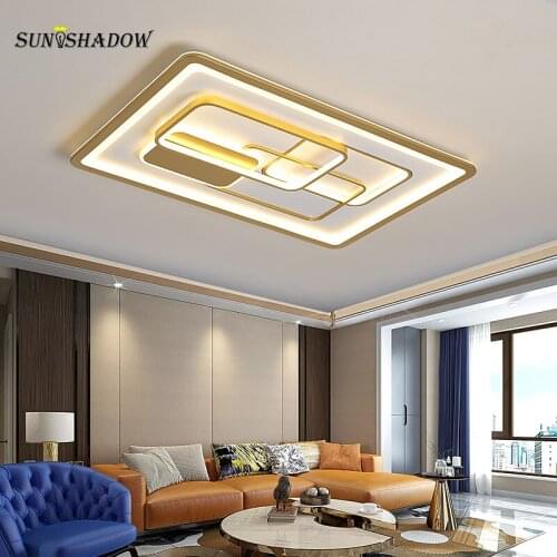 Minimalist Modern Led Chandelier Metal Ceiling Chandelier Light Fixtures for Living room Bedroom Dining room Kitchen Luminaires