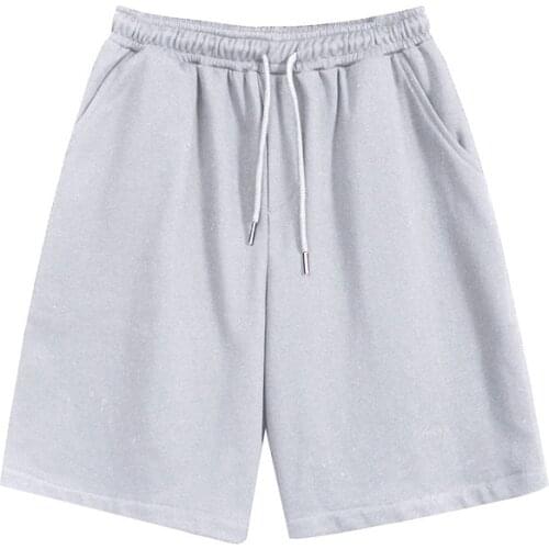 Ice Silk Shorts Men Summer Imitation Cotton Pants Korean Version Loose quick-drying Shorts five-point Pants Sweatpants Cool Down