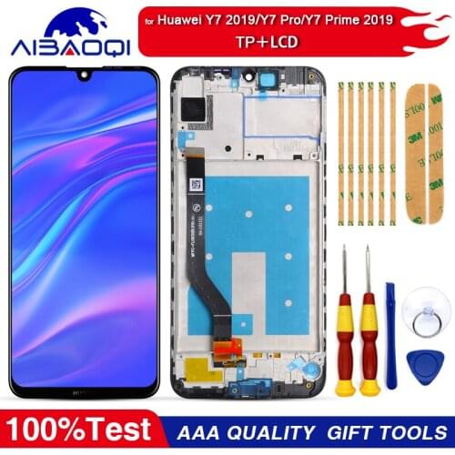 New Original Touch Screen LCD Display For Huawei Y7 Pro Prime 2019 With Frame Replacement Parts For Y7 Pro 2019 Y7 Prime 2019