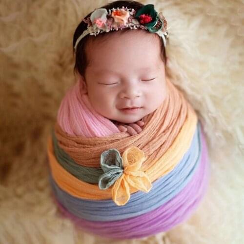 Newborn Photography Props Blanket Baby Swaddle Wrap Sleeping Bag Infants Photo Shooting Backdrop Accessories