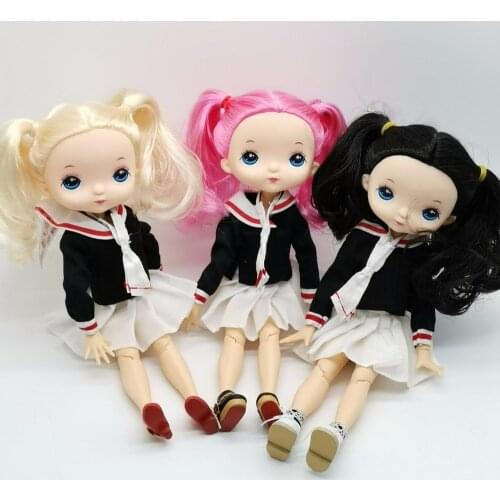 Joint body PVC dolls face can DIY NANaF doll face like holal dolls