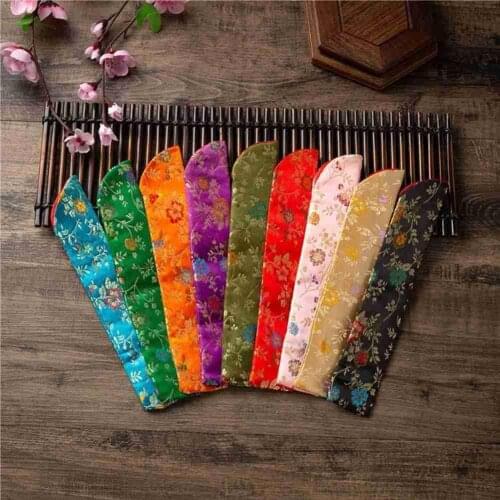 Summer Vintage Style Silk Cloth Hand Fan Package Chinese Pattern Art Craft Gift Folding Fan Home Decoration Ornaments