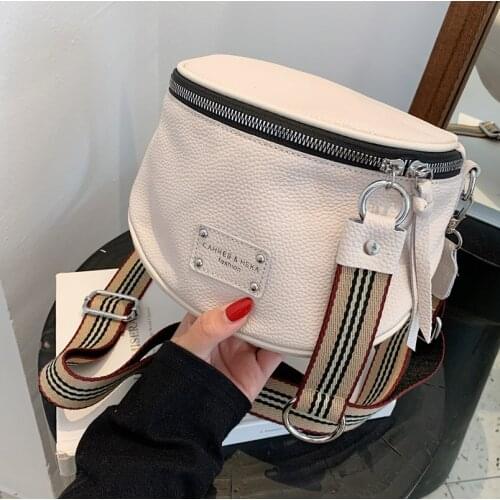 Soft leather motorcycle bag2021new first layer cowhide popular ladies luxury messenger bag casual simple one-shoulder saddle bag
