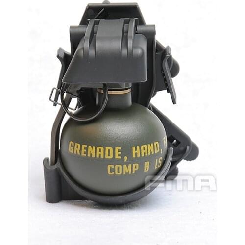 TB1332 Nylon M67 Gren Pouch Dummy Model Quick Release Holder BK/OD for Vest Molle System