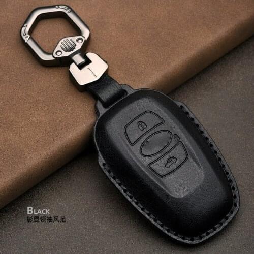 Real Leather Car Key Protective Case Cover for Subaru Forester Legacy Impreza Trezia BRZ WRX Legacy Outback XV Car Accessories