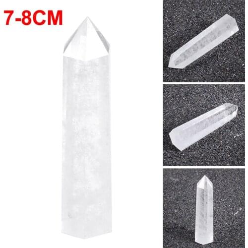 1Pc 5-6cm/7-8cm Clear Crystal Stone Natural Quartz Stone Cluster DIY Terminated Wand Specimen Pendant Healing Minerals Stones