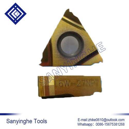 Free shipping high quality sanyinghe 10pcs/lots YBG201 RT16.01W-27NPT cnc carbide turning inserts threading inserts