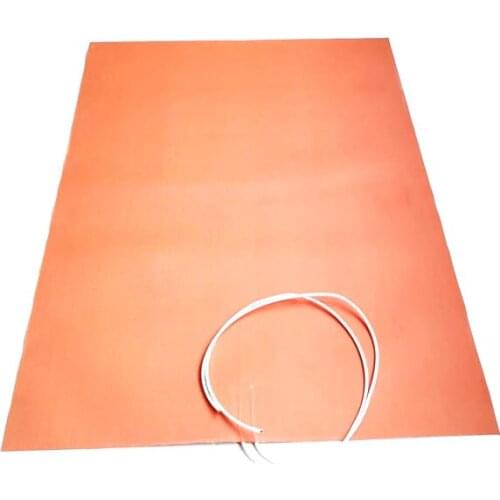 110V 3000W 900*1300*1.5mm Silicone Heat Blanket for machine 1000mm lead wire come out from middle of 900mm side