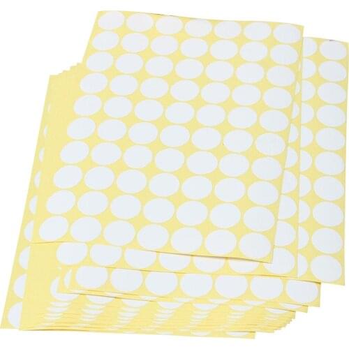 19mm Circles Round Code Stickers Self Adhesive Sticky Labels