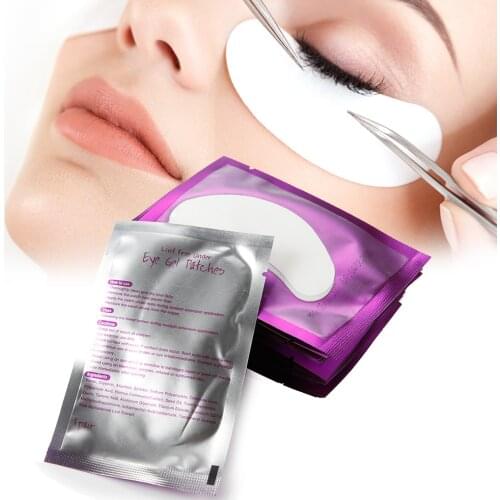 200Pairs Eyelash Extension Paper Patches Under Eye Pads Lash Eyelash Extension Pillow Sticker Tips Sticker Wraps Make Up Tools