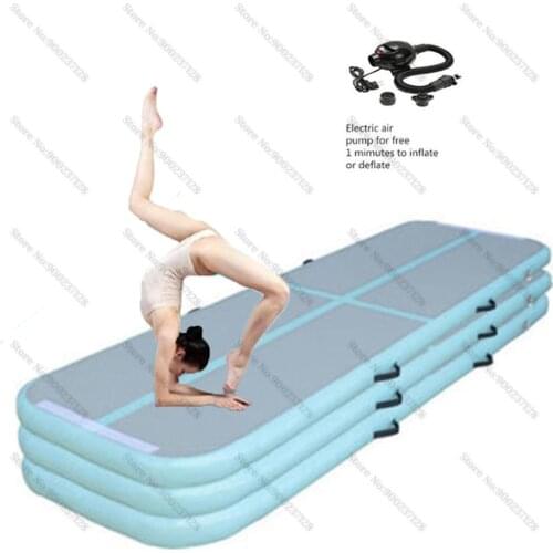 3M*1M*0.1M Inflatable Air Track Tumbling Gymnastics Mat For Children Home Use outdoors Sport Landing Mats Electric Air Pump