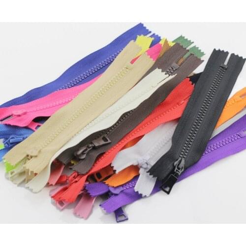3pcs Resin Zippers 60cm Closed Zip for DIY Craft Sewing Bags Wallet Purse Garment Accessories