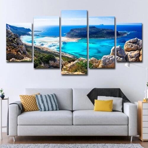 5Pcs Diy Diamond Painting Full Square Round Embroidery Multi-Picture Seascape Beach Cross Stitch Mosaic Natural SceneryZP-2958
