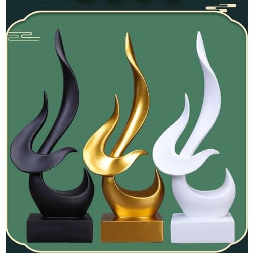 Abstract Sculpture Simple Modern Creative Craft Decoration Gifts Office Living Room Decorative Resin Ornaments