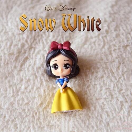Disney Snow White Princess 6.5cm Anime Action Figure doll Toys Kids Gifts Gacha Twinkle Statue 2
