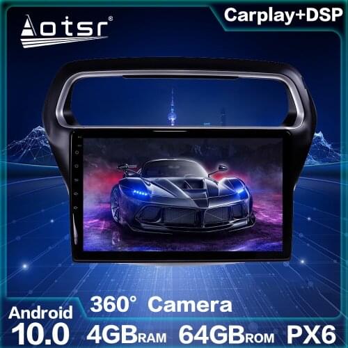 Auto radio For Ford Escort 2015-2018 Android 10.0 64GB PX6 Screen Car GPS Navigation Audio Stereo Head Unit Multimedia Player