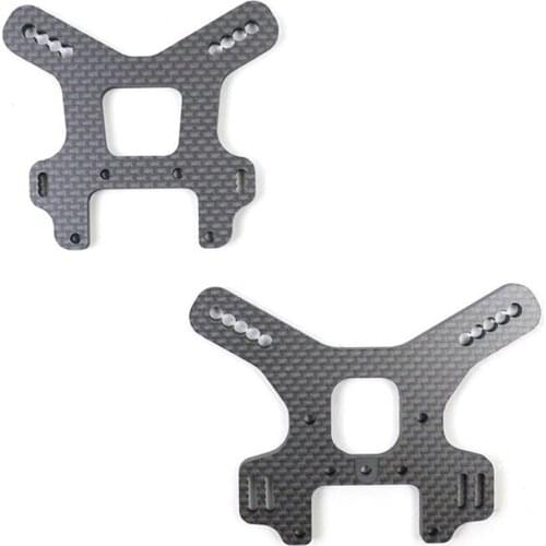 RC Shock Tower Mount Front & Rear Carbon Fiber for TEKNO EB48 2.0 RC Car Accessories