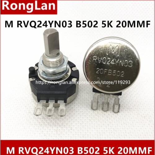 [BELLA] TAIWAN M long life potentiometer RVQ24YN03 20F B502 5K--5PCS/LOT