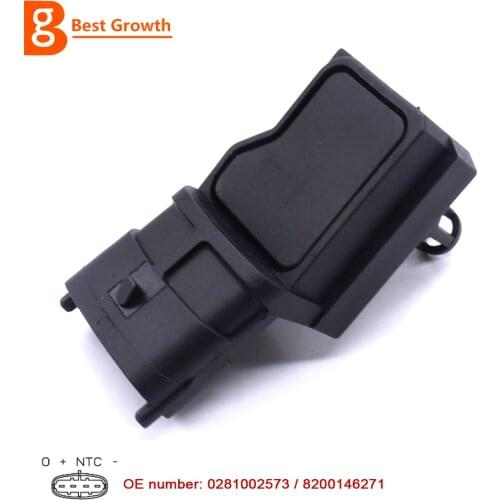 Intake Air Manifold Absolute Boost Pressure MAP Sensor For Renault Clio Master Megane Scenic 0281002573 8200146271- BG001Y172