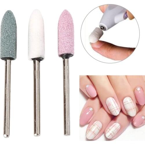 ELECOOL Professional Nail Art Polisher Grinding Heads Shank 2.34mm Silicon Carbide Nail Art Drill Manicure Machine Tool