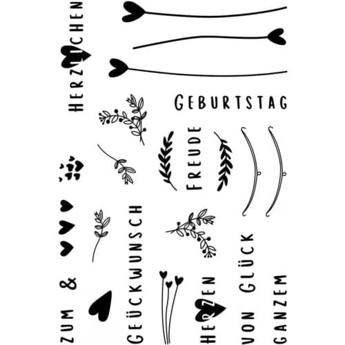 Geburtstag birthday Clear Stamps Scrapbook Paper Craft Clear stamp scrapbooking X0098