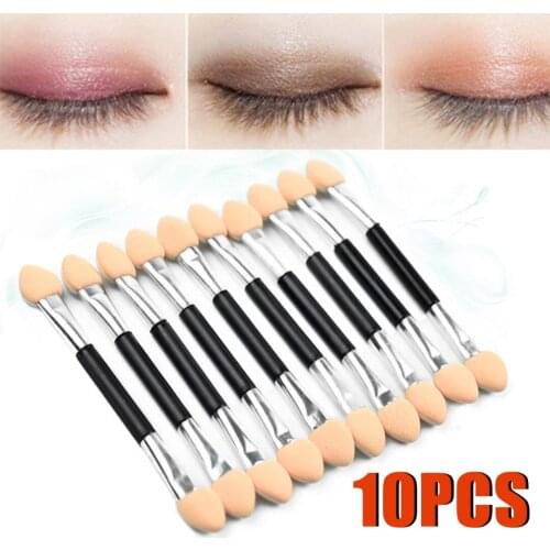 HOT SALE 10/5Pcs Makeup Double-end Eye Shadow Eyeliner Brush Sponge Applicator Tool Cosmetic Eyeshadow Brush For Women