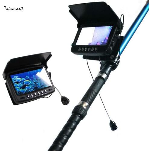 HD Fish Finder 10 Languages Fish Locator 15M, HD, 1000TVL, Underwater Fishing Camera, DVR Video Recording Device Digital Tools