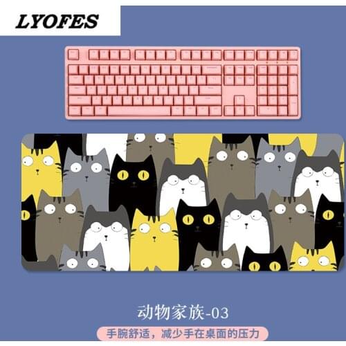 80x30 Gamer Keyboard lyofes Mouse Mat Extra Large Mouse Pad Gaming Deskpad Computer Desk Mousepad for PC Desk Pad