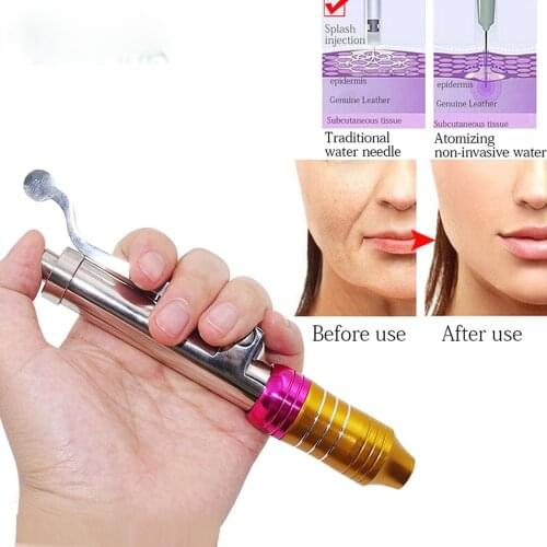 No-Needle Injection Gun, Hyaluron Pen, Face Skin Wrinkle Anti Aging, Ampuole Syringe 0.3ml Hyaluronic Acid Lip Filler