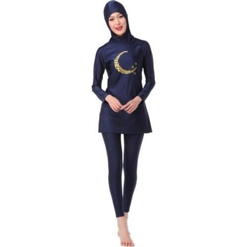 Swimming Suit Hijab Long Sleeve Moslim Swimwear Islam Burkini Women Islamic Modest Clothing Swimsuits Green Yellow Swimsuit