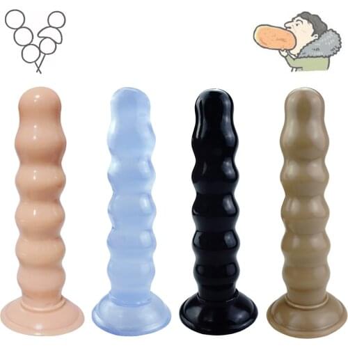 Masturbation Anal Penis Dildo Bead Sextoy For Couple Butt Plug Suction Cup Stimulator Massager Sexshop Strapon Gode Pour Sodomie