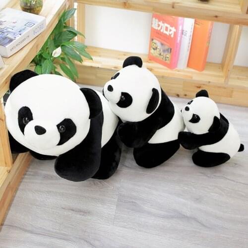 Cute Baby Small Panda Bear Plush Stuffed Animal Doll Animals Toy Pillow Cartoon Kawaii Dolls Girls Valentines Day Lover Gifts